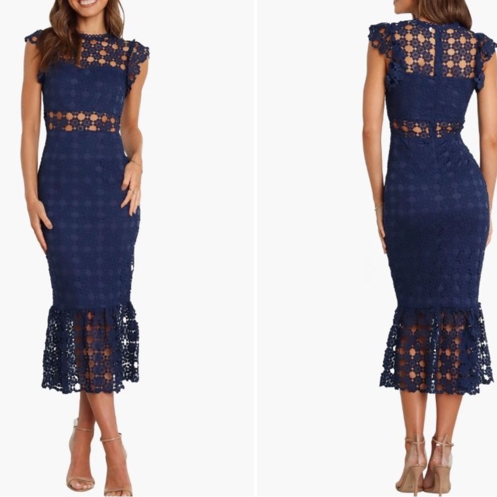 Petal & Pup Lauren Lace Overlay Dress